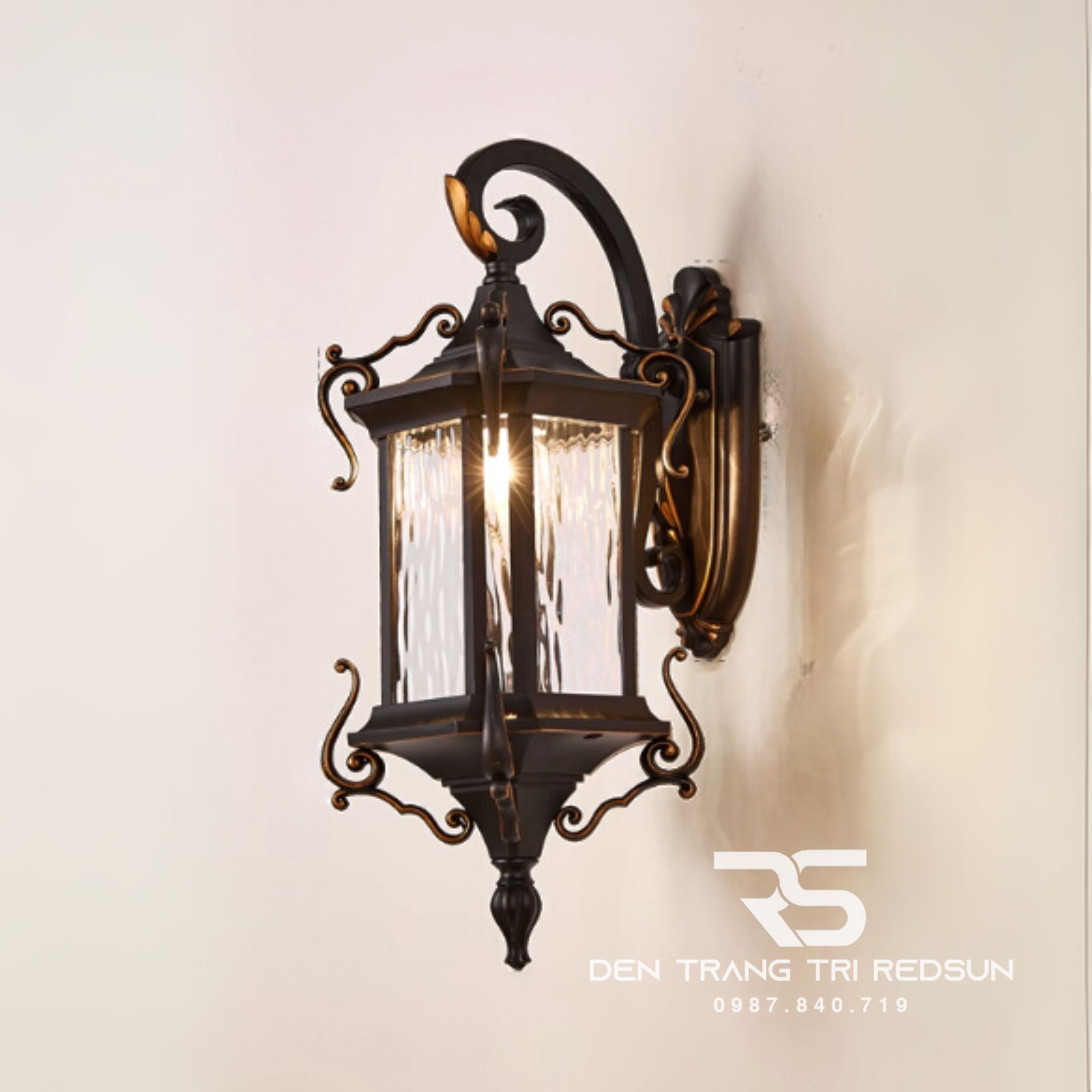 Đèn Tường Chùa Hợp Kim Lắp Ngoài Trời DT-C8012