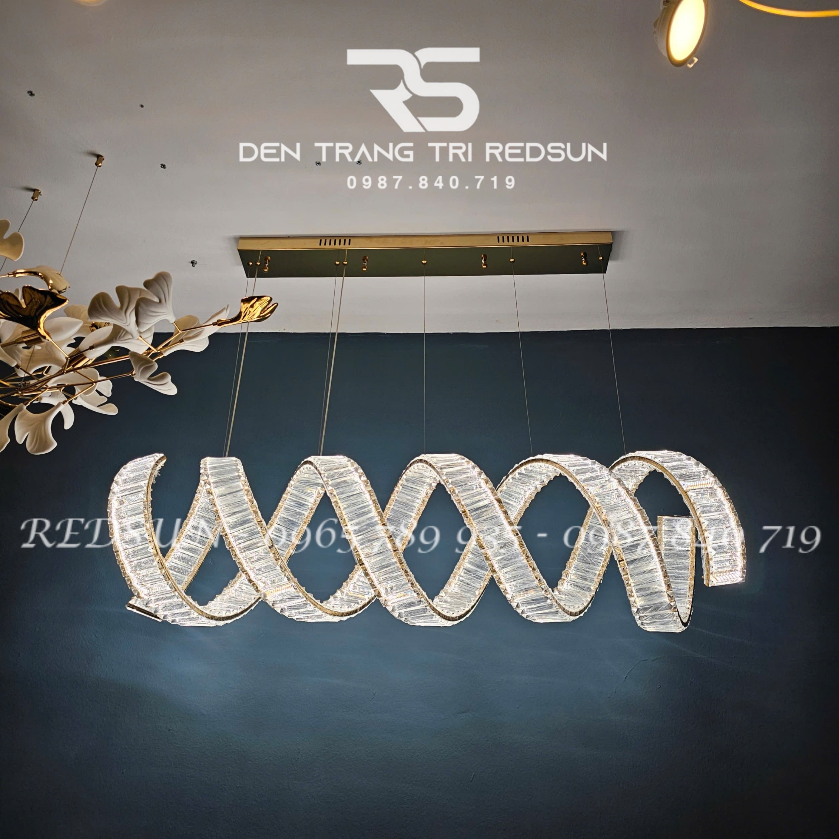 Đèn Thả Pha Lê Bàn Ăn, Bàn Đảo Hiện Đại TPL127