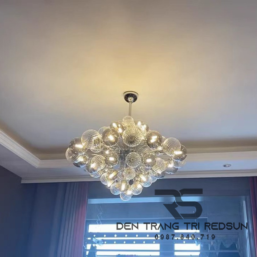 Đèn Chùm Phòng Khách Hiện Đại Bong Bóng Phong Cách Bắc Âu DC-T079