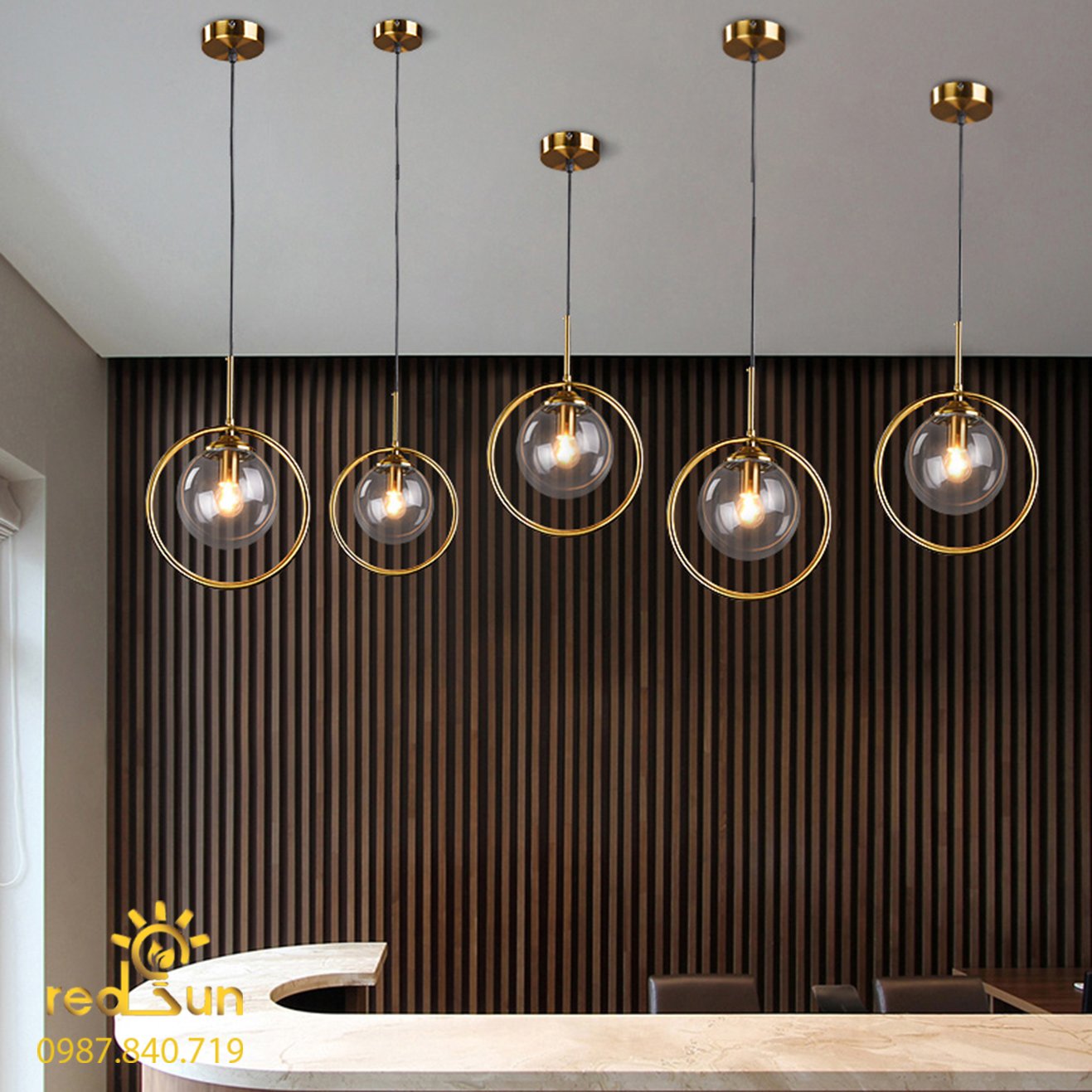 Chao đèn thả vòng cầu CDT-L005