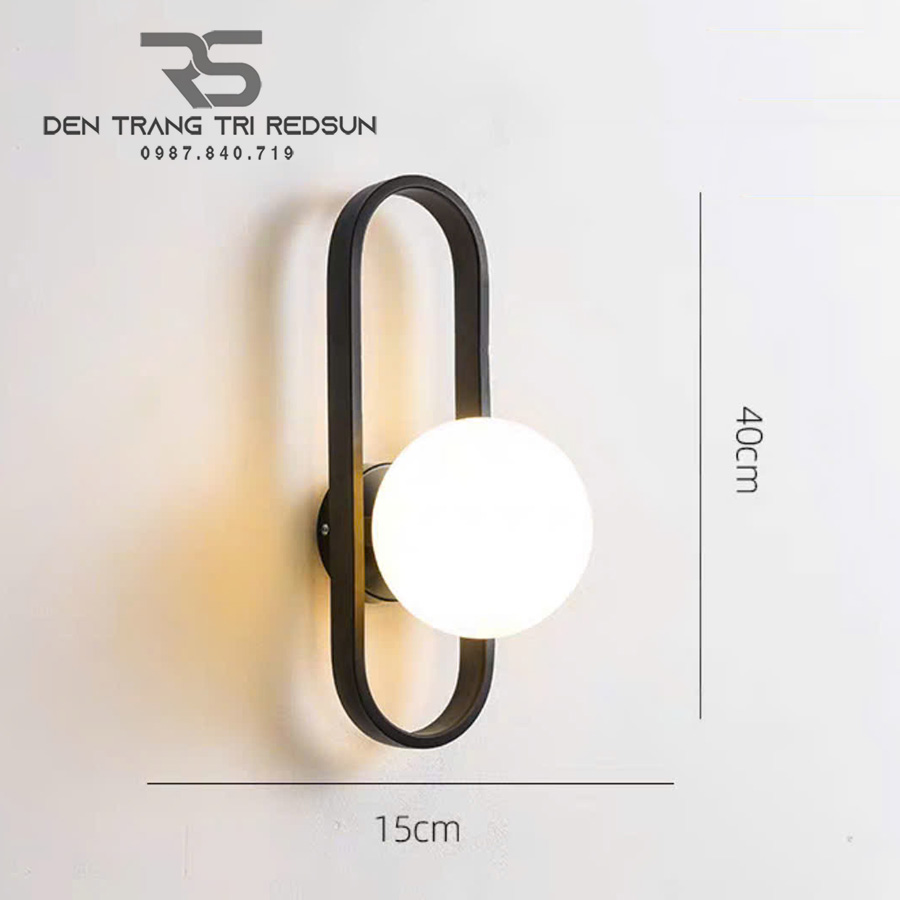 Đèn Tường Trang Trí Phòng Khách, Cầu Thang Chao Thuỷ Tinh DT-109