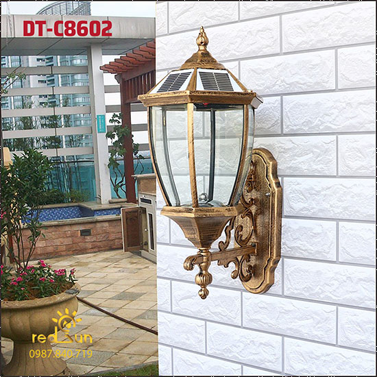 Đèn Tường Chùa Đồng Lắp Ngoài Trời DT-C8602