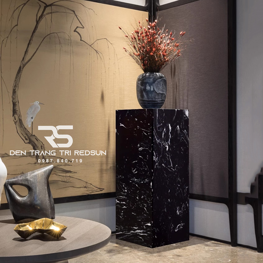 Bệ Đá Cẩm Thạch Nhân Tạo Trang Trí Nội Thất Phong Cách Bắc Âu - BTT