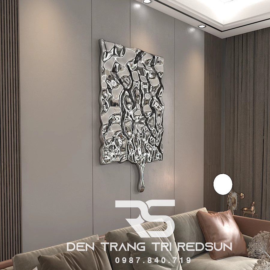 Tranh Treo Tường Nghệ Thuật Trang Trí Phòng Khách, Phòng Ngủ, Hành Lang Gợn Sóng Phong Cách Hiện Đại DDC-002