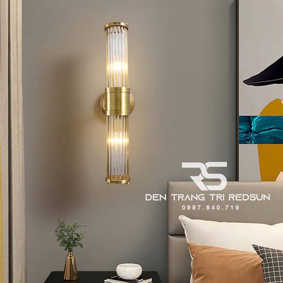 Đèn Tường Trang Trí Phòng Khách, Phòng Ngủ, Cầu Thang Phong Cách Bắc Âu Chất Liệu Pha Lê DTP-012