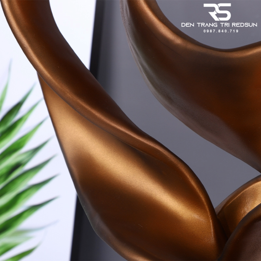 Đồ Trang Trí Nghệ Thuật Phòng Khách, Hành Lang, Sảnh Chờ Nhà Hàng, Khách Sạn Điêu Khắc Dạng Hình Học DDC-ZG010