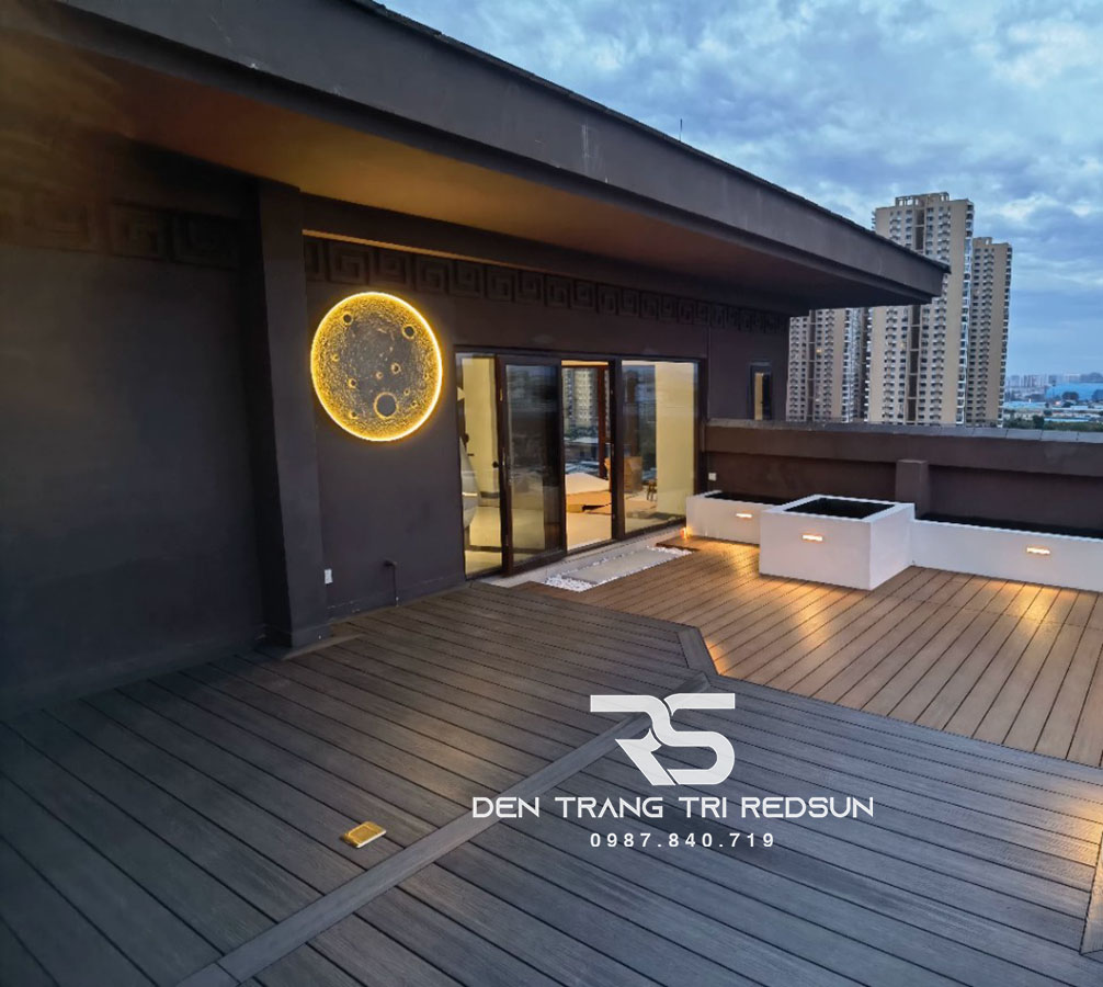 Đèn Tường Trang Trí Phòng Khách, Phòng Ngủ, Cầu Thang Phong Cách Bắc Âu Mặt Trăng 3D DT-131