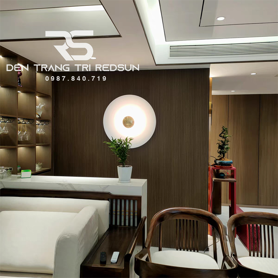 Đèn Tường Trang Trí Phòng Khách, Phòng Ngủ, Cầu Thang Hình Đĩa Bay Phong Cách Bắc Âu  DT-124