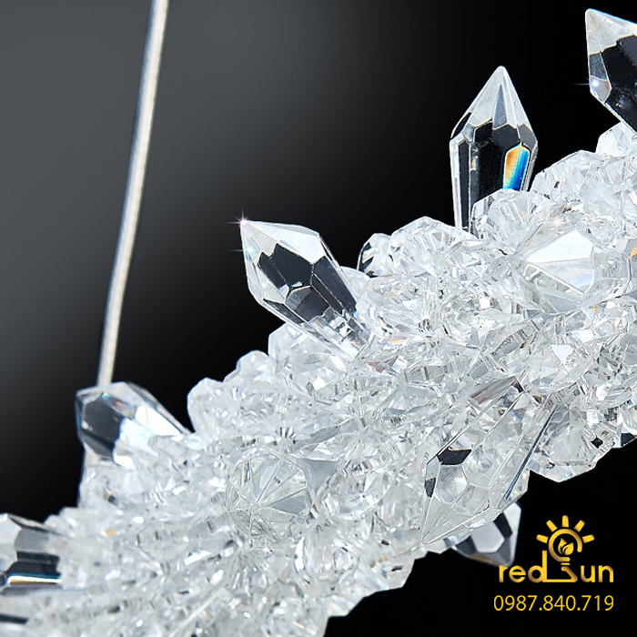 Đèn chùm vòng hoa pha lê phong cách Bắc Âu DC-4840