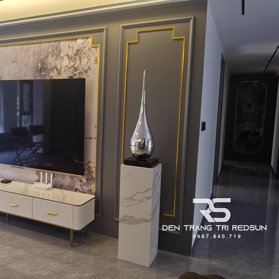 Bệ Đá Cẩm Thạch Nhân Tạo Trang Trí Nội Thất Phong Cách Bắc Âu - BTT