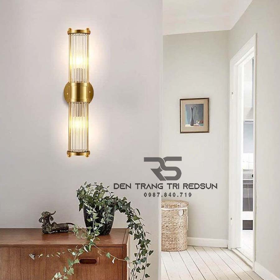 Đèn Tường Trang Trí Phòng Khách, Phòng Ngủ, Cầu Thang Phong Cách Bắc Âu Chất Liệu Pha Lê DTP-012
