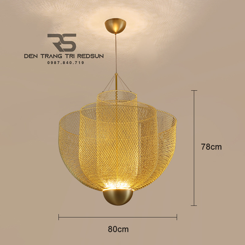 Đèn Thả Phòng Khách Kiểu Dáng Lồng Đánh Cá Phong Cách Bắc Âu  DC-T073