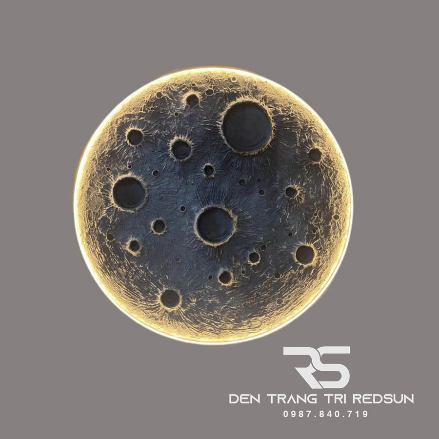 Đèn Tường Trang Trí Phòng Khách, Phòng Ngủ, Cầu Thang Phong Cách Bắc Âu Mặt Trăng 3D DT-131