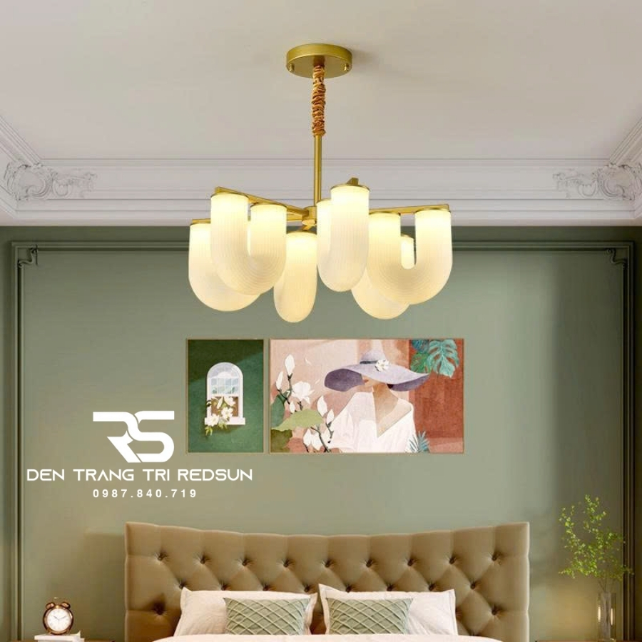 Đèn Chùm Trang Trí Phòng Khách, Sảnh Chờ, Phòng Ăn, Phòng Ngủ Hình Chữ U Phong Cách Bắc Âu DC-T110