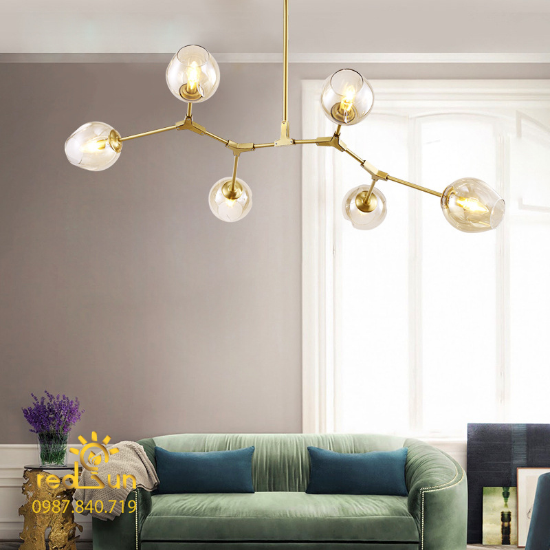 Đèn chùm nghệ thuật Lindsey 6 bóng DC-166