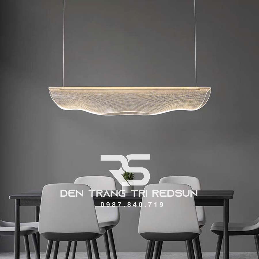 Đèn Thả Bàn Ăn Hiện Đại Hình Lá Acrylic Dáng Cụp Phong Cách Bắc Âu DC-T108