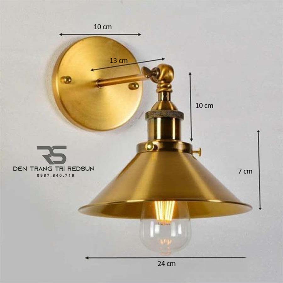 Đèn Tường Phong Cách Vintage Trang Trí Quán Cafe, Nhà Hàng, Phòng Khách, Phòng Ngủ, Cầu Thang DT108