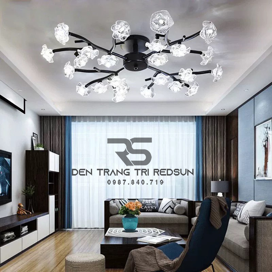 Đèn Ốp Trần Hiện Đại Phong Cách Bắc Âu Hoa Mai D982