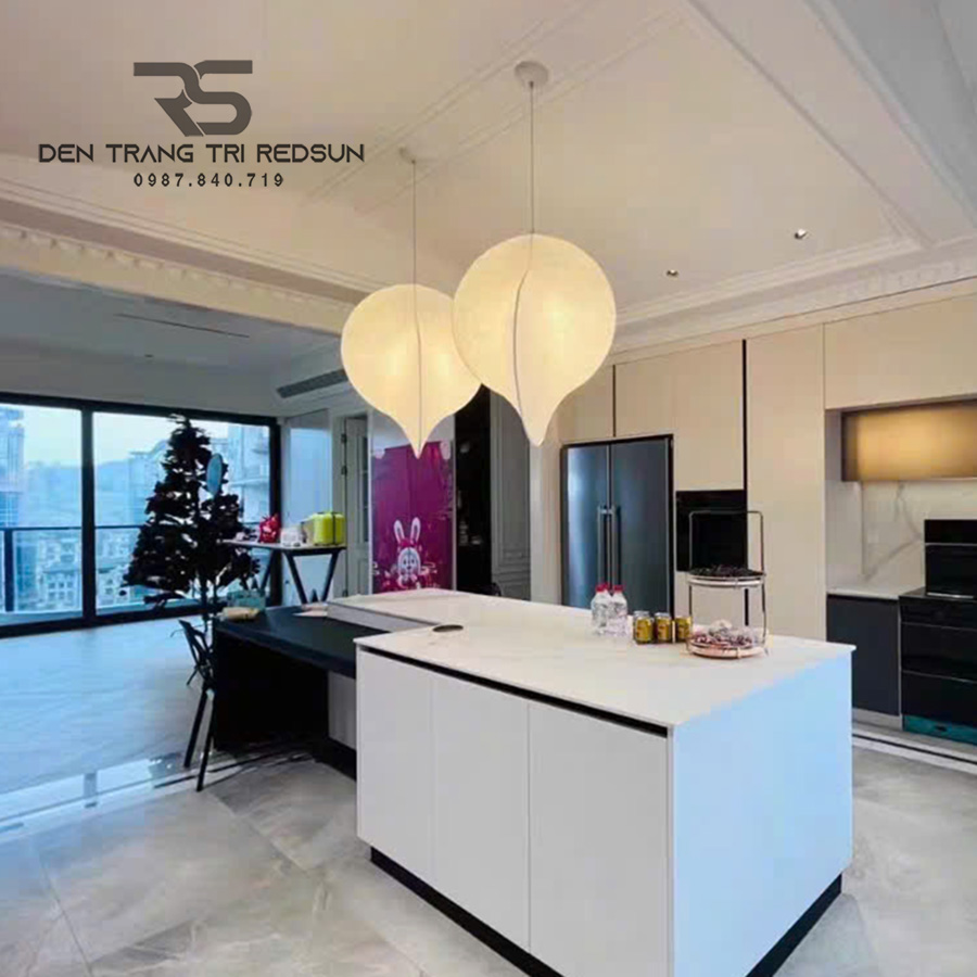 Đèn Thả Gió Hiện Đại Phong Cách Nhật Bản Wabi-sabi Chất Liệu Vải Lụa CDT-T046