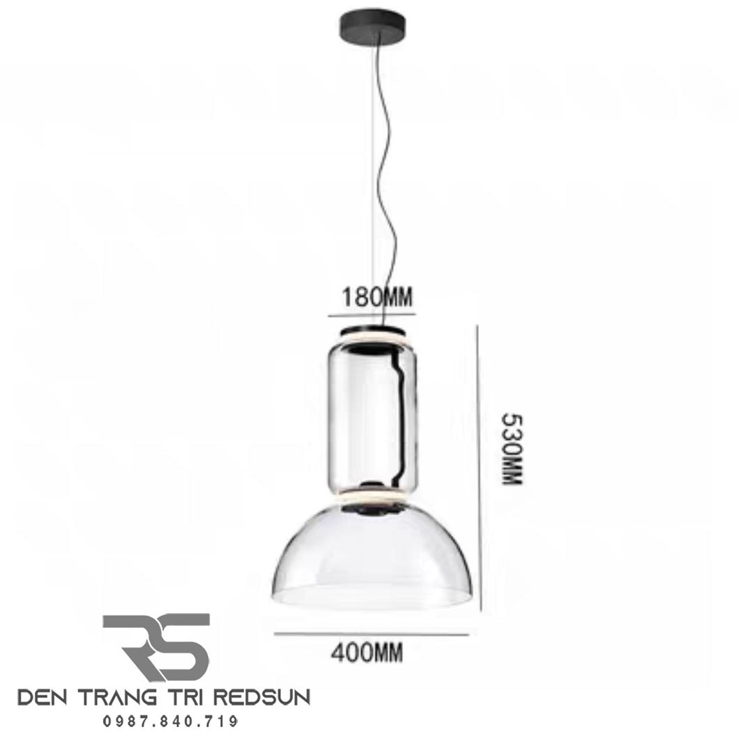 Đèn Thả Bàn Ăn Hiện Đại Phong Cách Italia Chóa Thủy Tinh CDT-T056