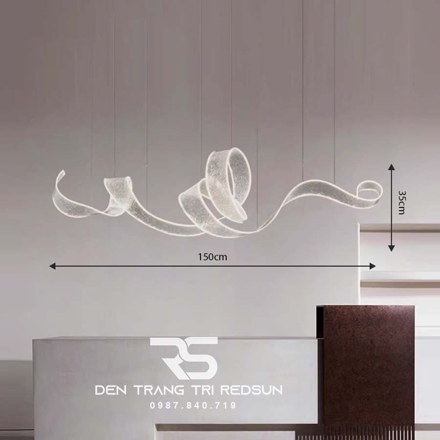 Đèn Thả Hiện Đại Dáng Dải Lụa Acrylic Kiểu Mới Phong Cách Bắc Âu DC-T104