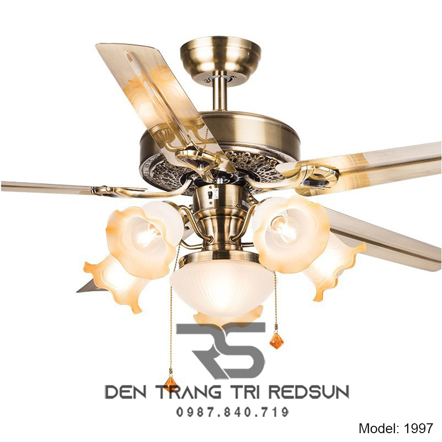 Quạt Trần Đèn Trang Trí Phòng Khách, Phòng Ngủ - 1997