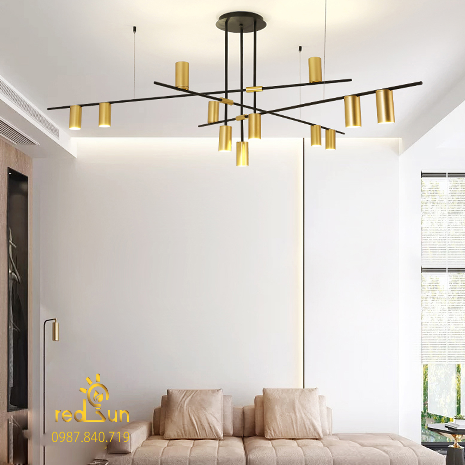 Đèn chùm Nordic 12 bóng rọi DC-T005