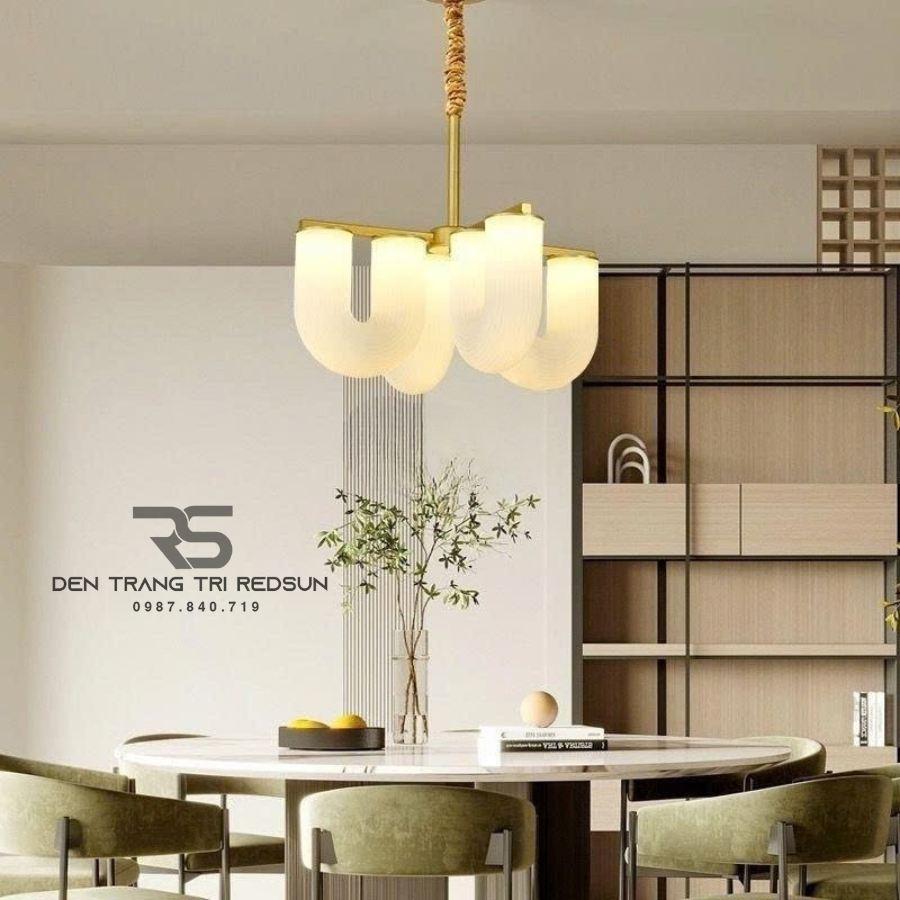 Đèn Chùm Trang Trí Phòng Khách, Sảnh Chờ, Phòng Ăn, Phòng Ngủ Hình Chữ U Phong Cách Bắc Âu DC-T110