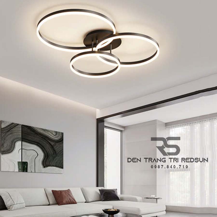 Đèn Mâm Ốp Trần Phòng Khách, Phòng Ngủ Hiện Đại MN345