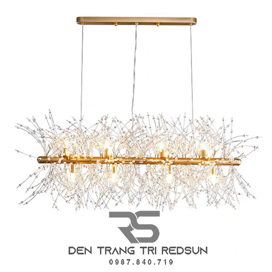 Đèn Thả Hiện Đại Phong Cách Bắc Âu Bông Tuyết Dáng Dài TH788