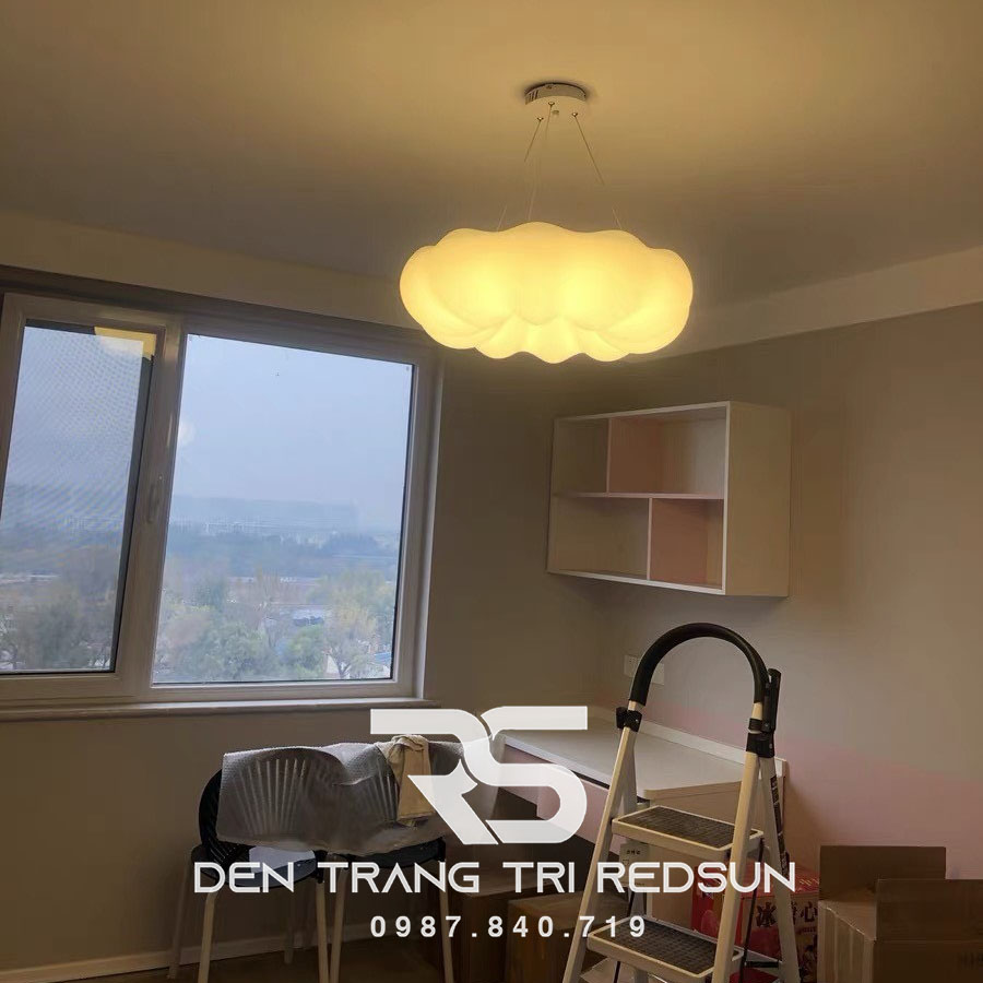 Đèn Thả Trần Phòng Khách, Phòng Ngủ, Bàn Ăn Hiện Đại Phong Cách Bắc Âu Chất Liệu Mica DC-L058