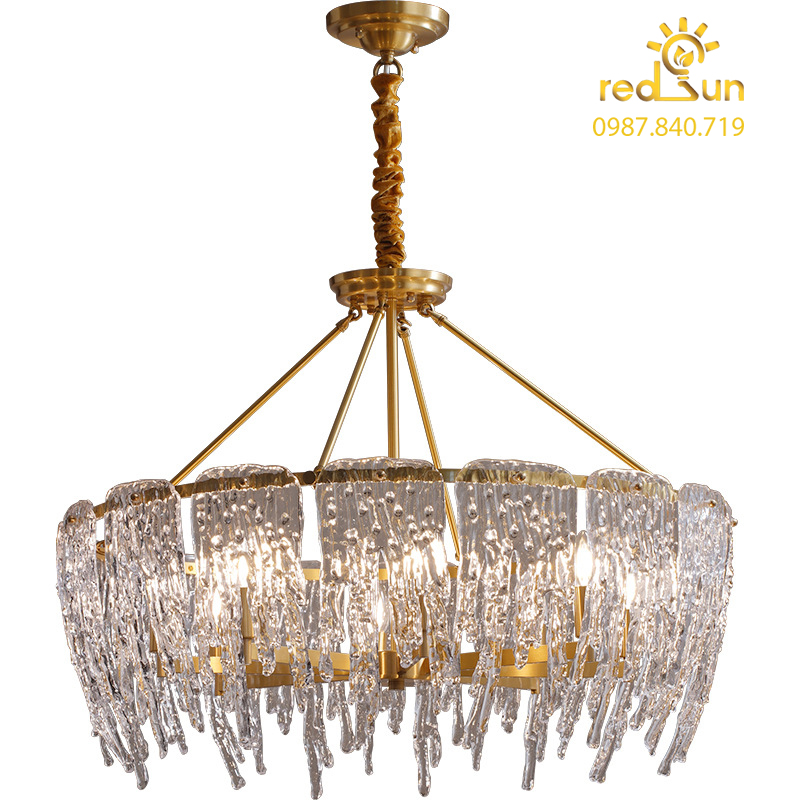 Đèn chùm pha lê băng tuyết phong cách Bắc Âu DC-2610