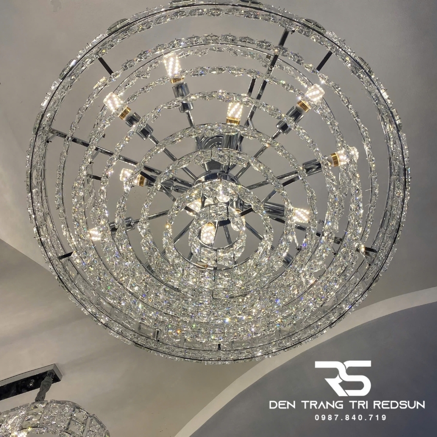 Đèn Chùm Pha Lê Hiện Đại Trang Trí Phòng Khách, Phòng Ăn, Sảnh Chờ DCP-010
