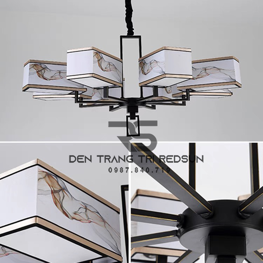 Đèn Chùm Phòng Khách Hiện Đại Phong Cách Indochine IDC-004