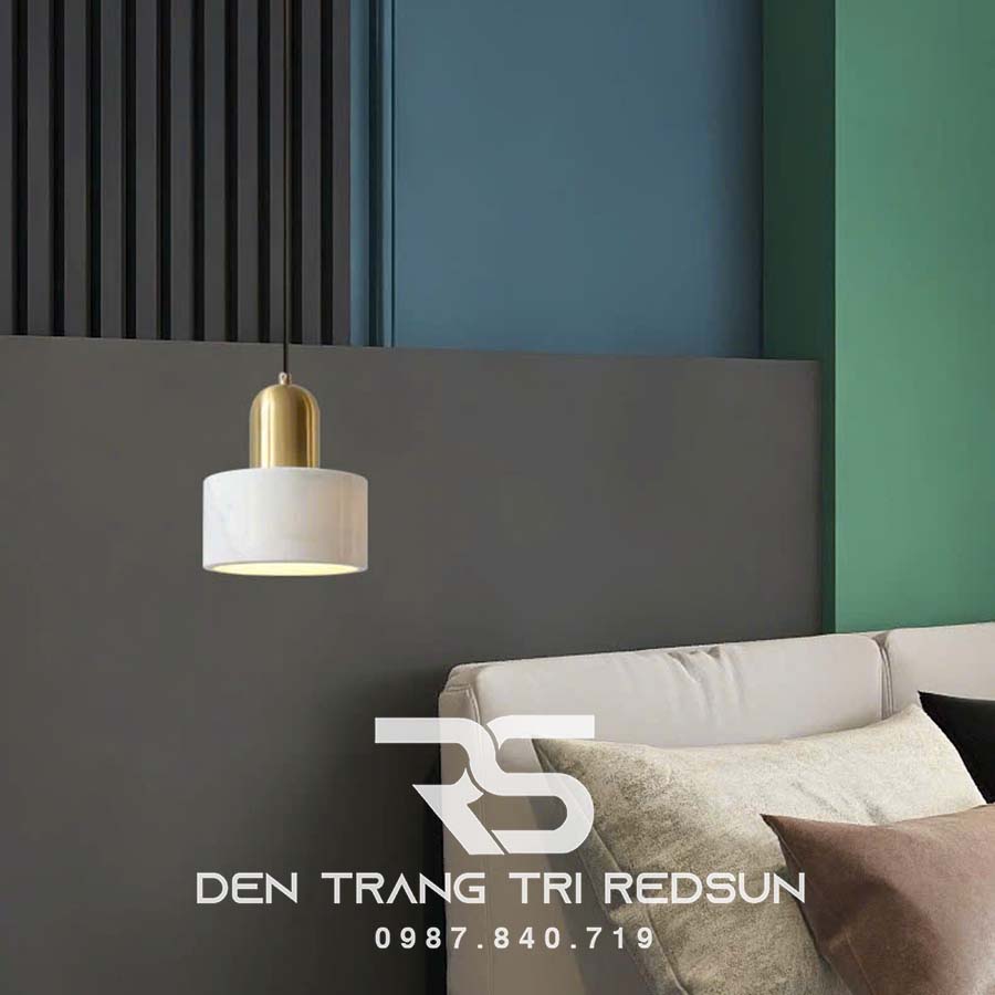 Đèn Thả Bàn Ăn, Bàn Đảo Hiện Đại Chất Liệu Đá Cẩm Thạch Trắng CDT-1011