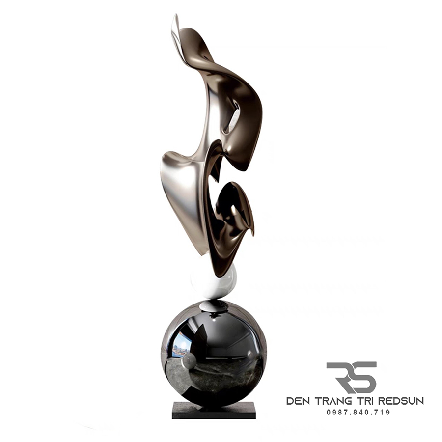 Đồ Trang Trí  Nghệ Thuật Phòng Khách, Hành Lang, Sảnh Chờ Nhà Hàng, Khách Sạn Điêu Khắc Dạng Hình Học DDC-ZG002