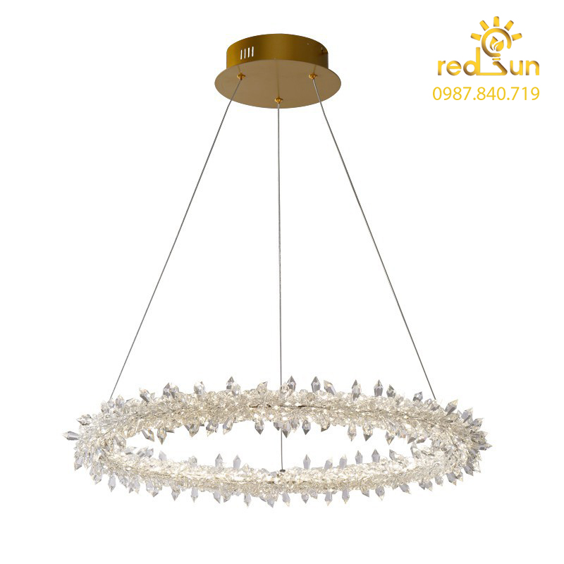 Đèn chùm vòng hoa pha lê phong cách Bắc Âu DC-4840