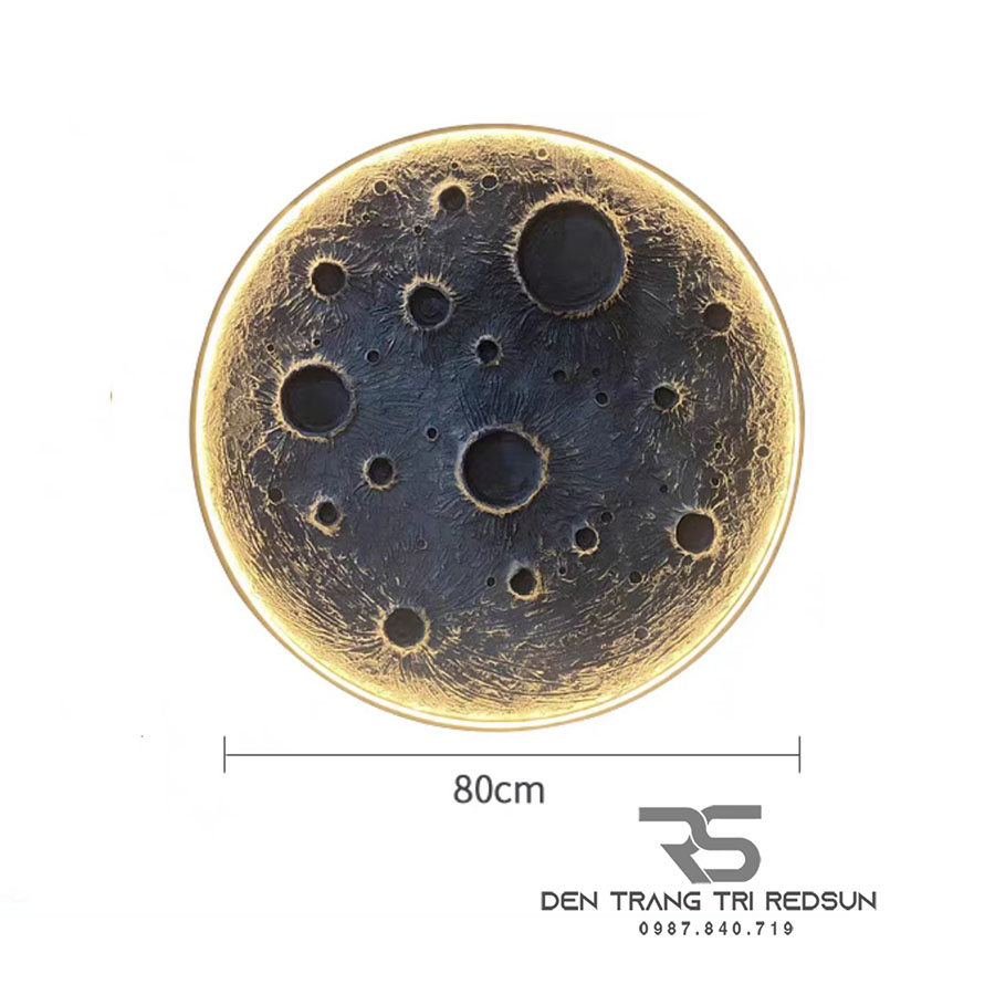 Đèn Tường Trang Trí Phòng Khách, Phòng Ngủ, Cầu Thang Phong Cách Bắc Âu Mặt Trăng 3D DT-131