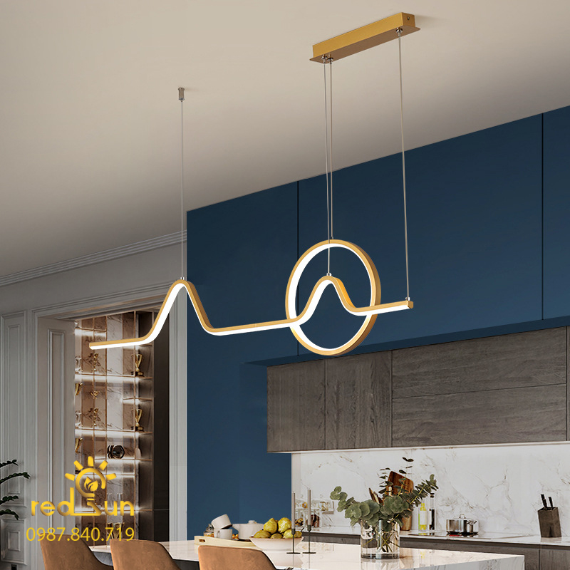 ĐÈN THẢ NGANG NGHỆ THUẬT 1 VÒNG LED MỚI DC-38