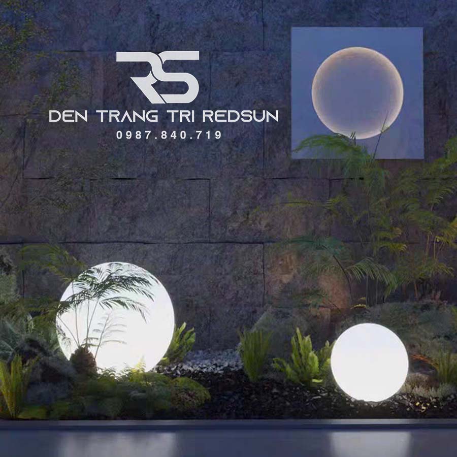 Đèn Sân Vườn Cảnh Quan Ngoài Trời Cầu LED Chất Liệu Nhựa PE DSV-003