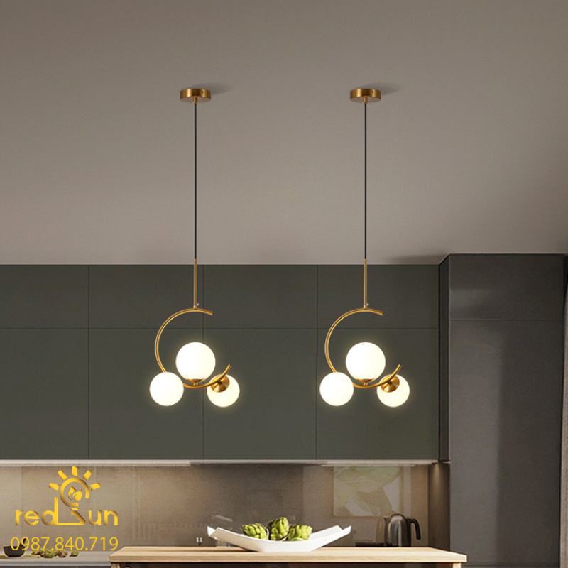 Đèn chùm chữ C 3 cầu hiện đại DC-C7113