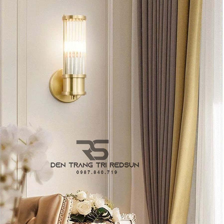 Đèn Tường Trang Trí Phòng Khách, Phòng Ngủ, Cầu Thang Phong Cách Bắc Âu Chất Liệu Pha Lê DTP-012