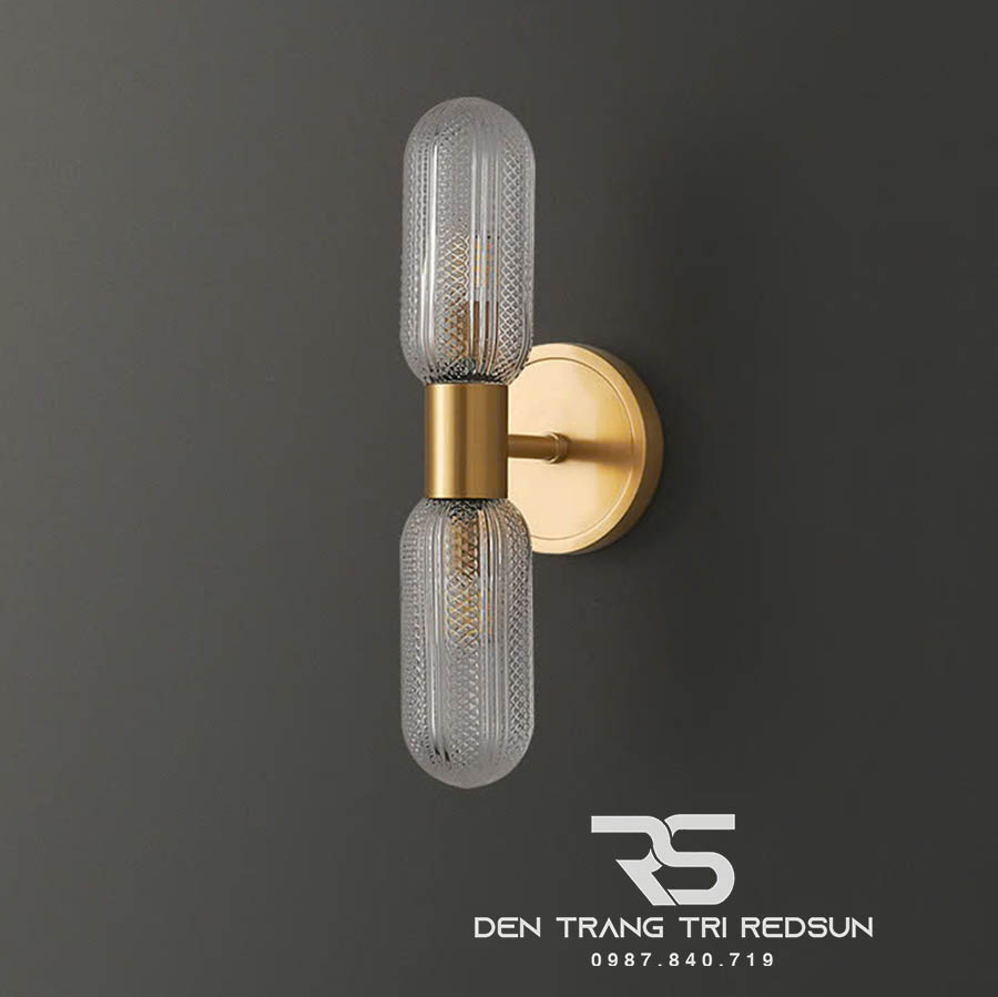 Đèn Tường Trang Trí Phòng Khách, Phòng Ngủ, Cầu Thang Phong Cách Bắc Âu Chất Liệu Pha Lê DTP-002