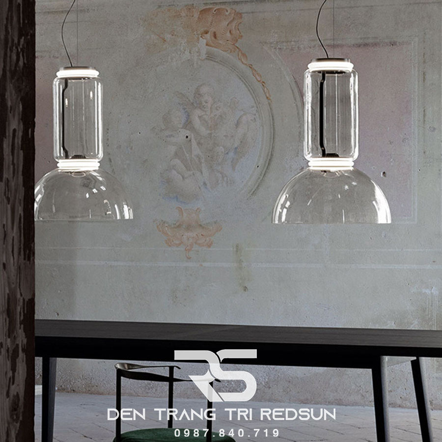 Đèn Thả Bàn Ăn Hiện Đại Phong Cách Italia Chóa Thủy Tinh CDT-T056