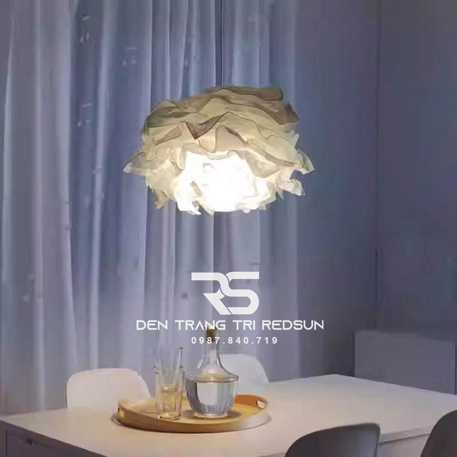 Đèn Thả Phòng Khách, Phòng Ăn, Phòng Ngủ Hiện Đại Hình Hoa Chất Liệu Giấy CDT-1061