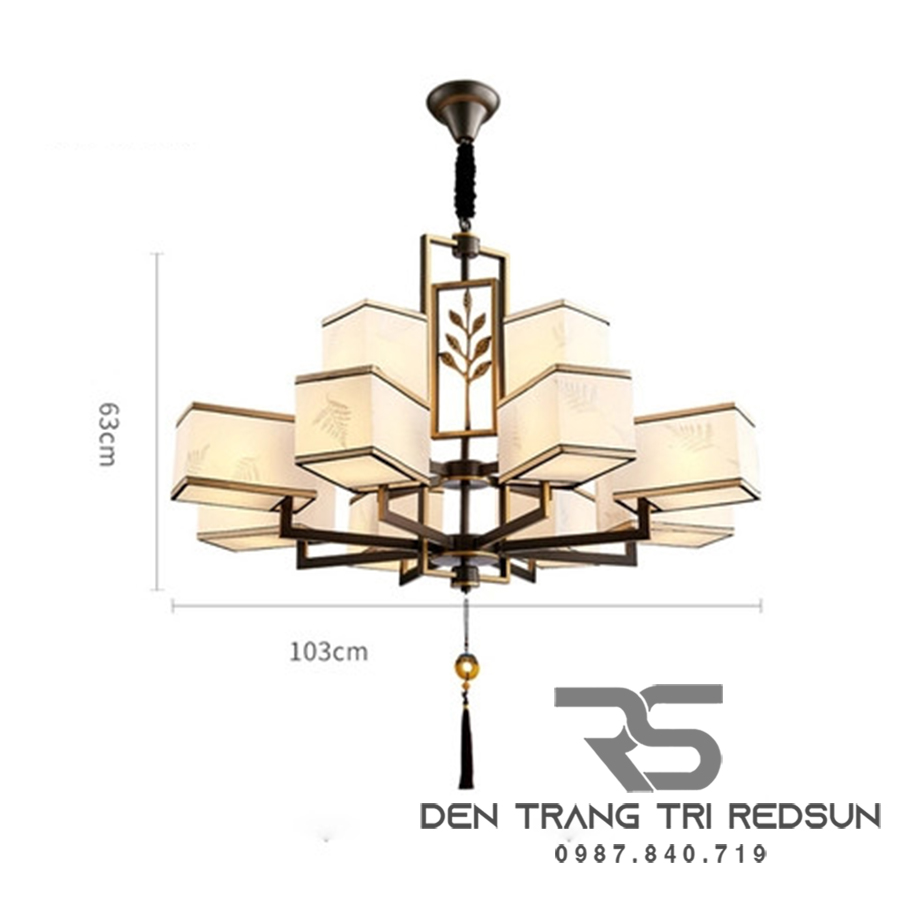 Đèn Chùm Phòng Khách Hiện Đại Phong Cách Indochine IDC-005