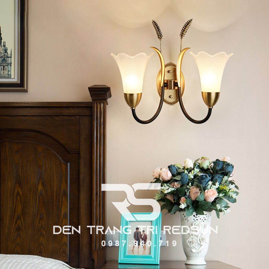 Đèn Tường Trang Trí Phòng Khách, Phòng Ngủ, Cầu Thang Phong Cách Bắc Âu Hình Loa Kèn DT1169/2