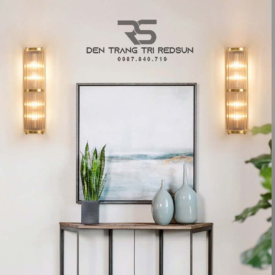Đèn Tường Trang Trí Phòng Khách, Phòng Ngủ, Cầu Thang Phong Cách Bắc Âu Chất Liệu Pha Lê DTP-011