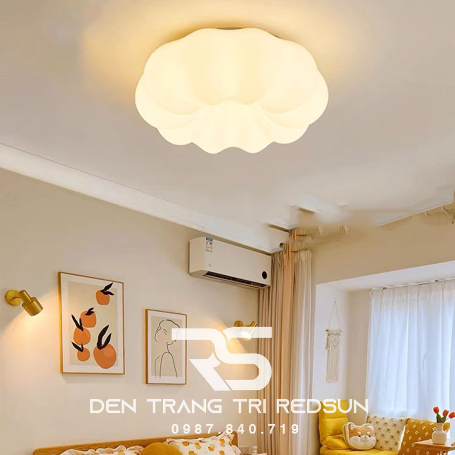 Đèn Thả Trần Phòng Khách, Phòng Ngủ, Bàn Ăn Hiện Đại Phong Cách Bắc Âu Chất Liệu Mica DC-L058