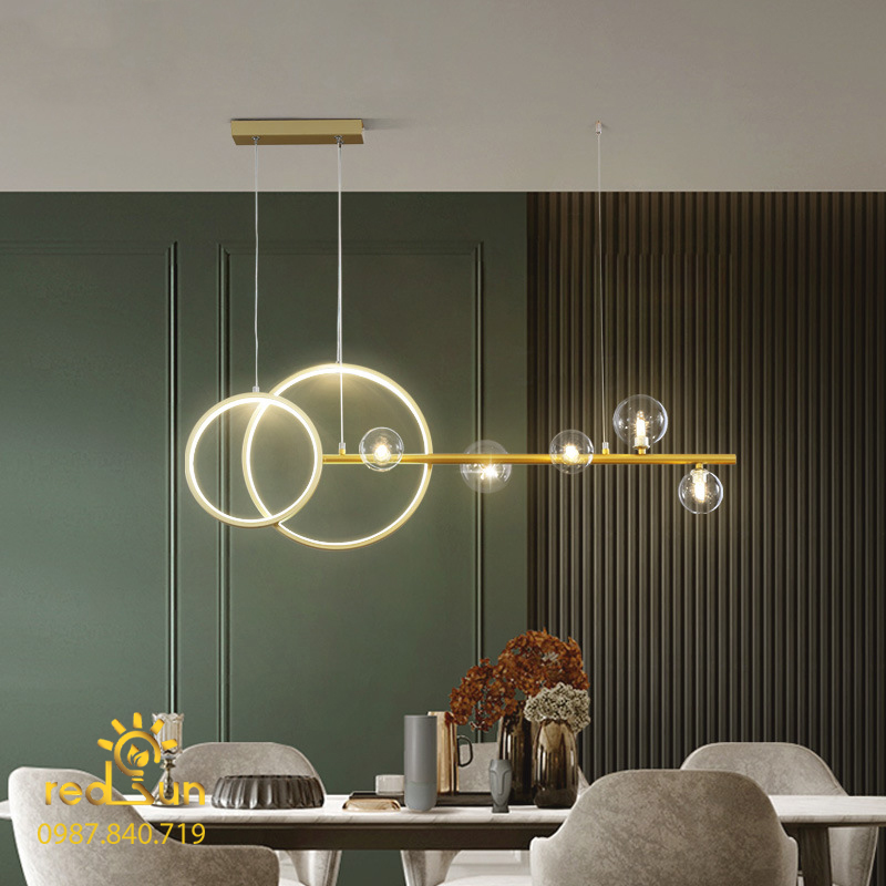 ĐÈN THẢ NGANG 2 VÒNG LED MỚI DC-35